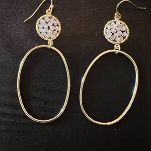 Park Lane Rose Quartz Crystal Earrings